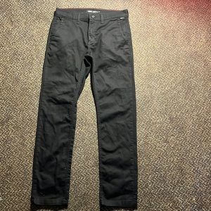 Van’s Slim Fit Black Khaki Pants